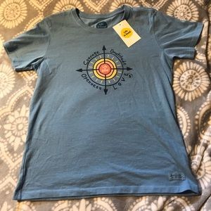 Life Is Good Blue Short Sleeve Tee